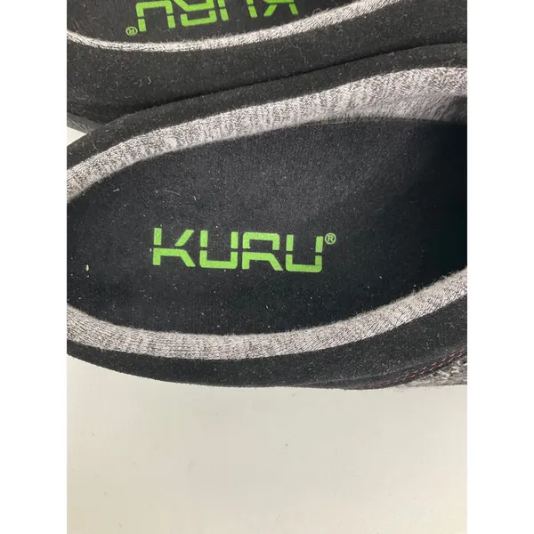 Kuru Draft Womens‎ 10 Black Grey Knit Suede Orthopedic Slipper Mules 200106100 - Image 7