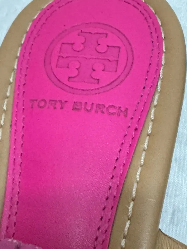 Tory Burch Hot Pink and Tan Miller Thong Sandals - Image 6