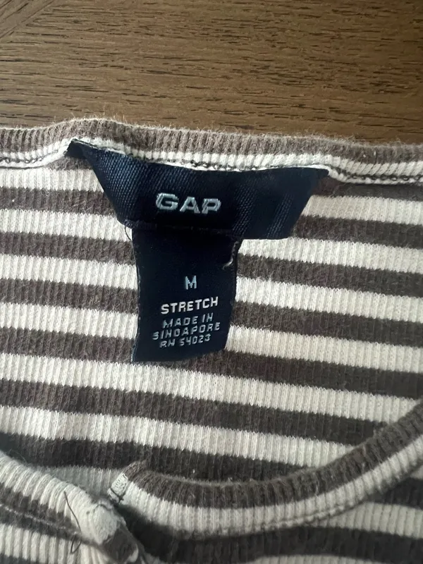 Gap Cotton Striped Long Sleeve Top - Image 5