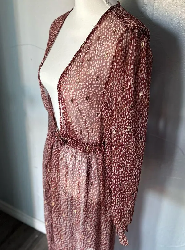 Express wine Lace cardigan - Image 3