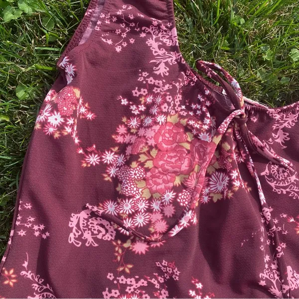 Vintage Cropped Floral 90s Top - Image 2