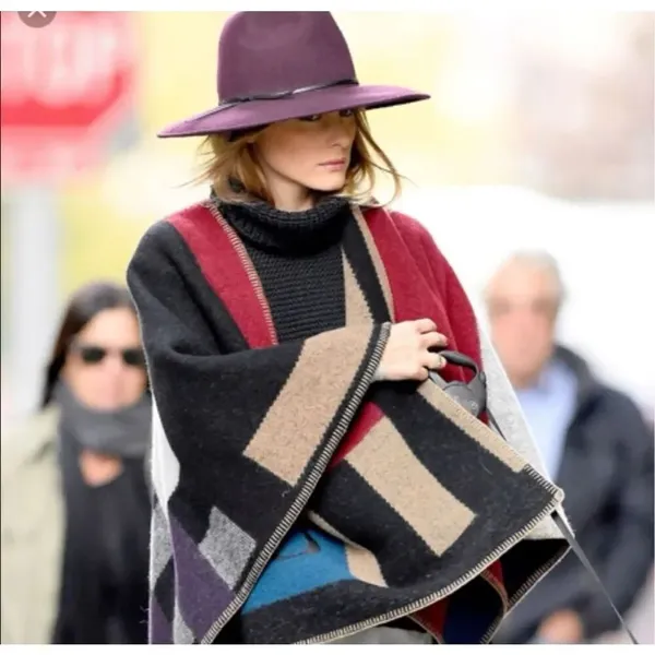 ✨Reiss Mimi burgundy trilby hat on Olivia Palermo✨ - Image 5
