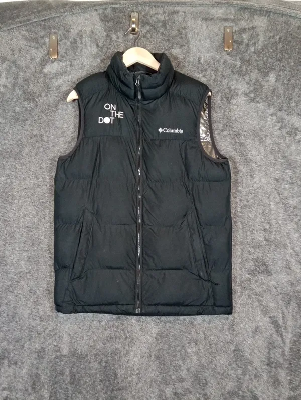Columbia Black Puffer Vest with "On The Dot" Detail Omni Heat Insulated Vest W - Image 3