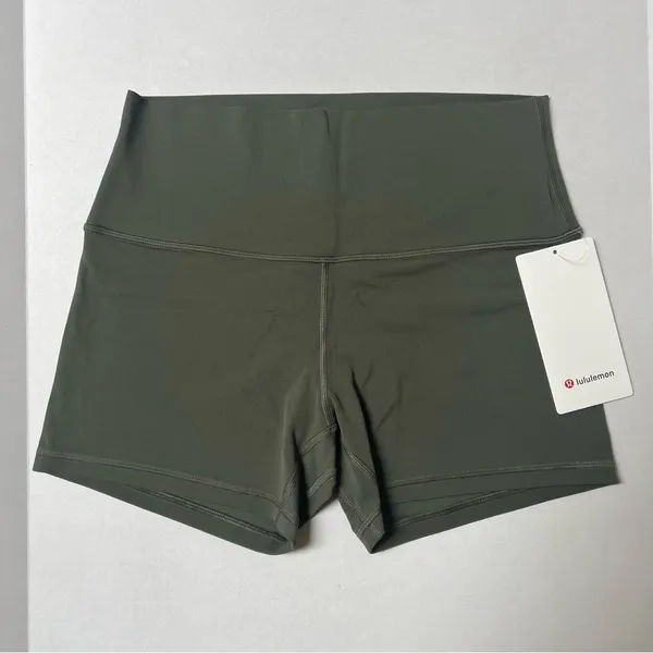 NWT Lululemon Align High Rise Short 4” Army Green Women’s Shorts Size 10 - Image 5