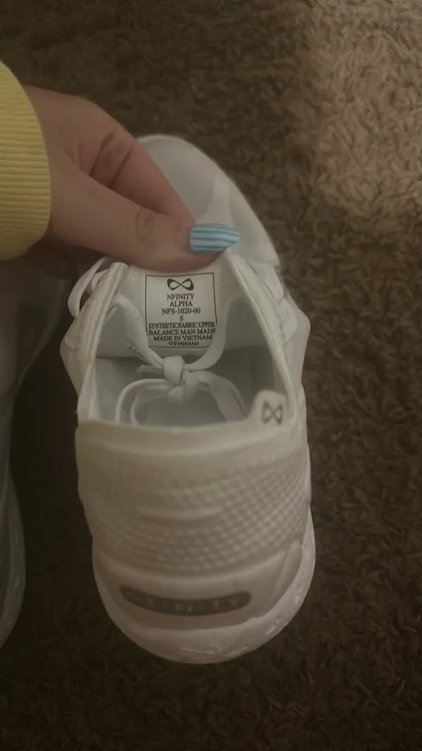Nfinity Cheer Shoes Alpha White - Image 2