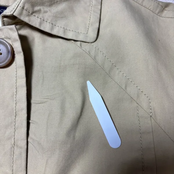 J.Crew‎ 100% cotton tan trench coat with hidden buttons down front Size XS - Image 6