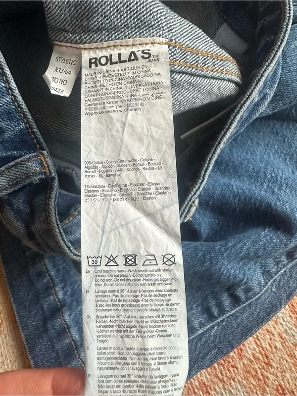 ROLLA’S Eastcoast Flare high rise jeans style R33J04 size US 25 - Image 5
