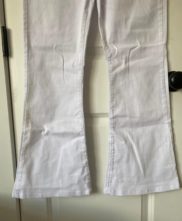 SheIn White High Waisted Jeans - Image 6