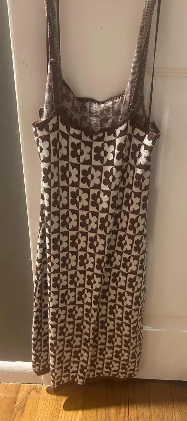Brown Floral Dress Hollister Mini - Image 2