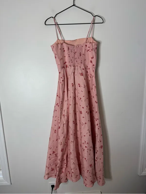 New Reformation Monette Strapless Midi Dress size 6 - Image 8