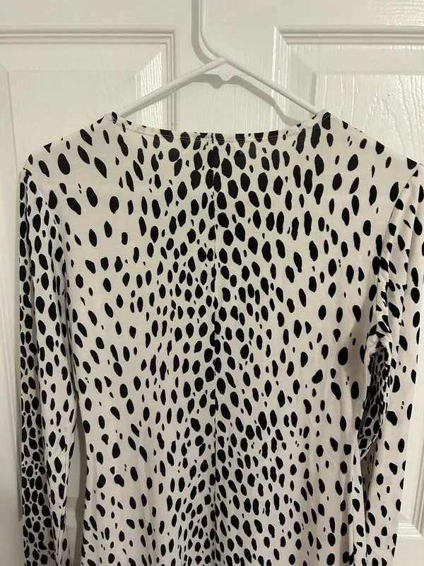 Reformation Kenmare Long Sleeve Knit Minidress In Cheetah Print New Size Medium - Image 6