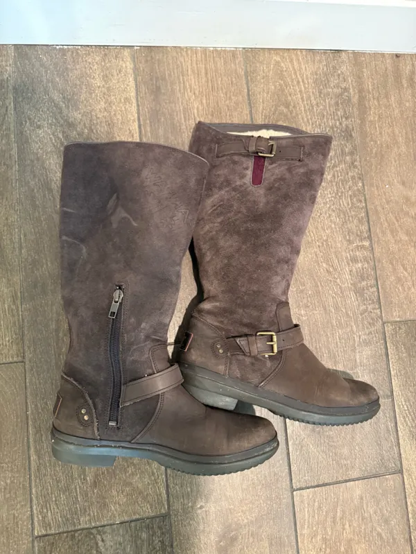 Ugg‎ Australia Thomsen Stout Brown Waterproof Boots Size 6 - Image 5