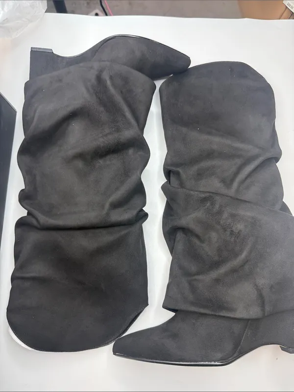 Nine West Women's Amazin Pointy Toe Slouchy Knee High Boots Size 6M - Image 2