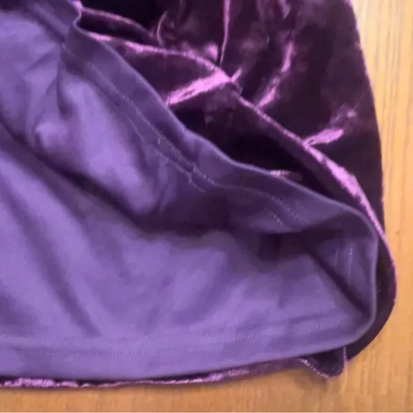 Lulus Muse Moment Crushed Velvet One-Shoulder Mini‎ Dress Purple Size XL - Image 11