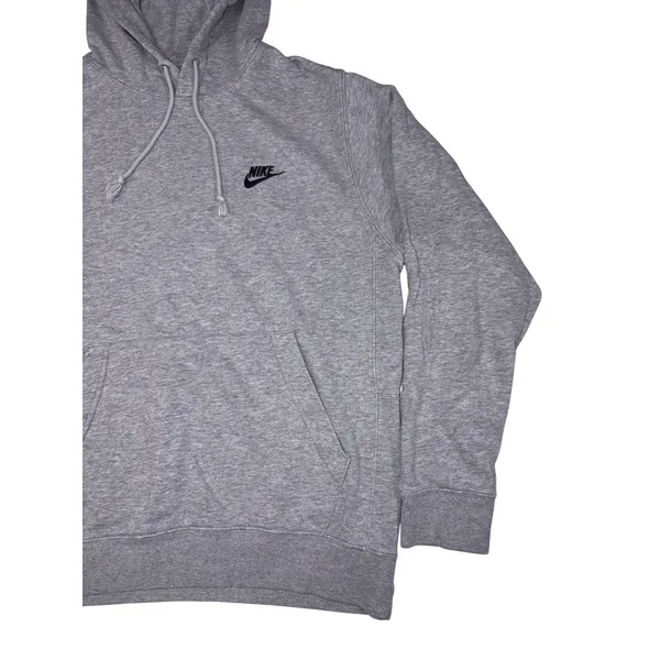 Nike Sportswear Women's Small Grey Pullover Hoodie Embroidered Logo Fleece - Image 11