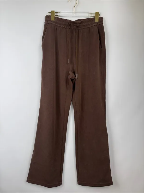 Colorfulkoala High Waisted Soft Drawstring Velvra Modal Sweatpants Brown Medium - Image 2