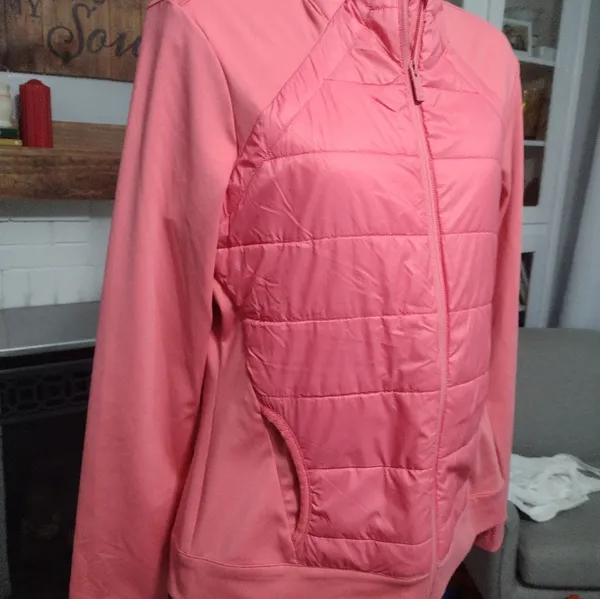 Southern Tide Josette Mixed Media Full Zip Light Weight Jacket - Image 2