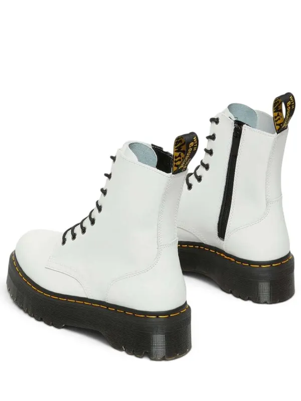 Dr. Martens Jadon Smooth Leather Platform Boots White Women’s Size 9 NWOB - Image 3