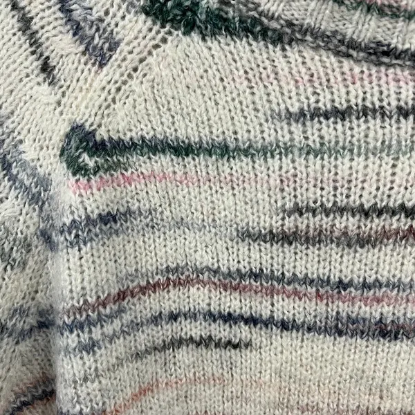 OLD NAVY Long Sleeve Pullover Sweater White Striped Women's Sz 3X NWT - Image 3