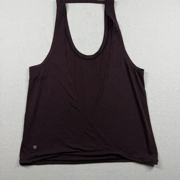 Lululemon Open Back Racerback Tank Top Purple Size 6 - Image 2