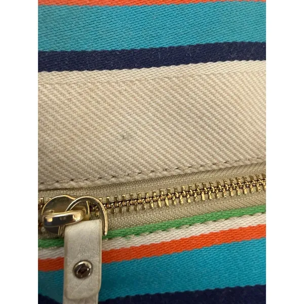 KATE SPADE Cobble Hill Ellen Multicolored Striped Canvas Crossbody Shoulder Bag - Image 6