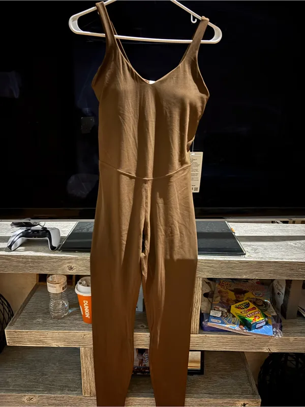 lululemon athletica Brown V-Neck Seamless Jumpsuit - Image 2