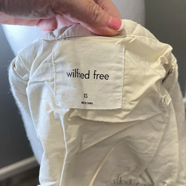Aritzia Wilfred Free‎ Women's Wool Button Up Jacket Cream Size XS - Image 4