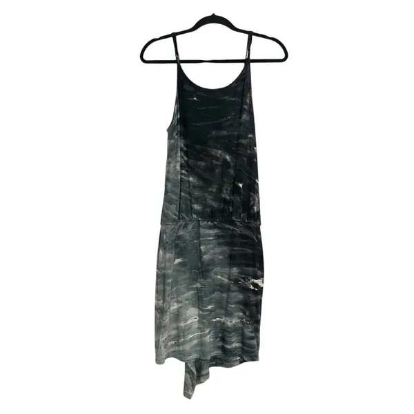 Young Fabulous & Broke Tie Dye Draped Gray Mini Dress MEDIUM - Image 3