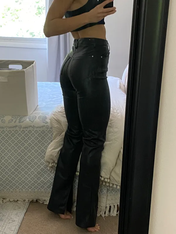 Zara leather pants - Image 2