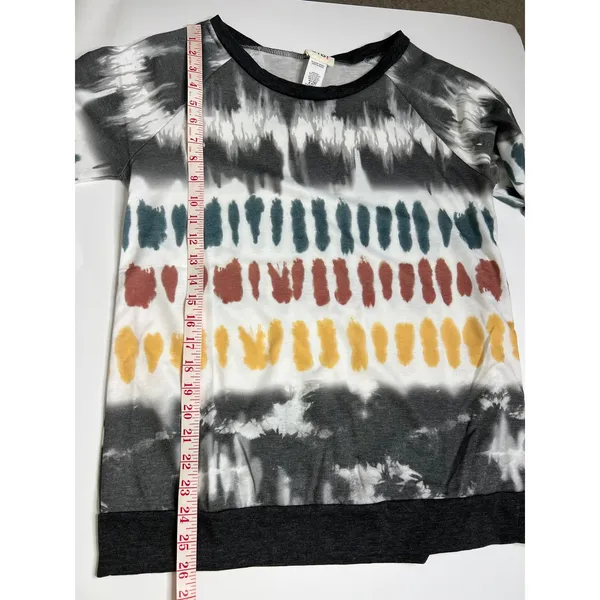 BIBI Tie Dye Lounge Set Women Small Jogger Pants Matching Top Boho Casual Set - Image 6