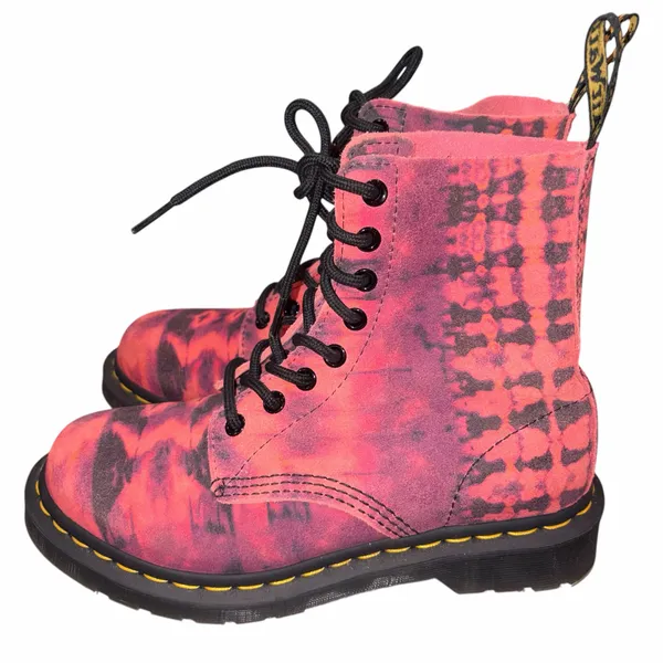 Dr. Marten’s 1460 Pascal Tie Dye Leather Lace Up Combat Boots 6 - Image 5