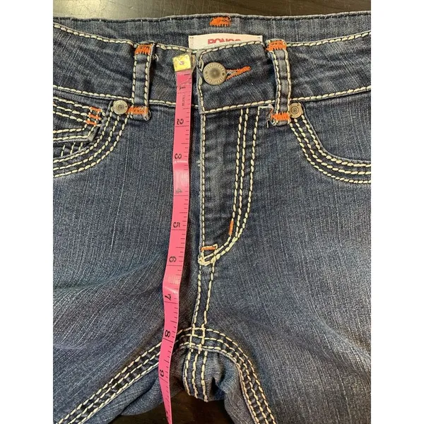 Bongo Jeans Size 7 Women's Boot Cut‎ Embroidered Blue Denim Y2K Festival Western - Image 8