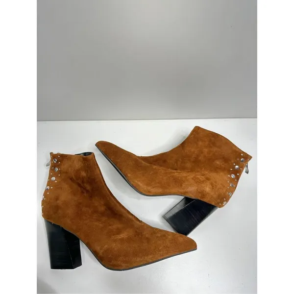Golo Western Boots Womens Size 10 Nila Brown Pointed‎ Toe Suede Ankle Booties - Image 8