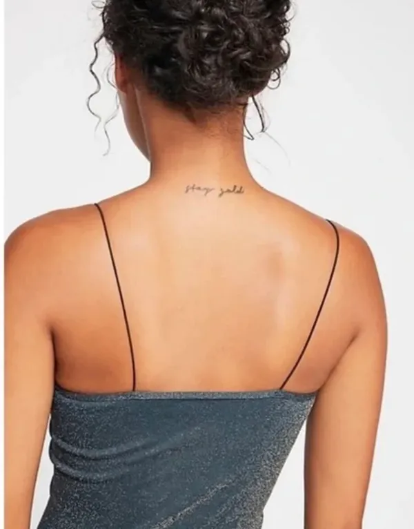 Free People Blue Sparkly Top - Image 2