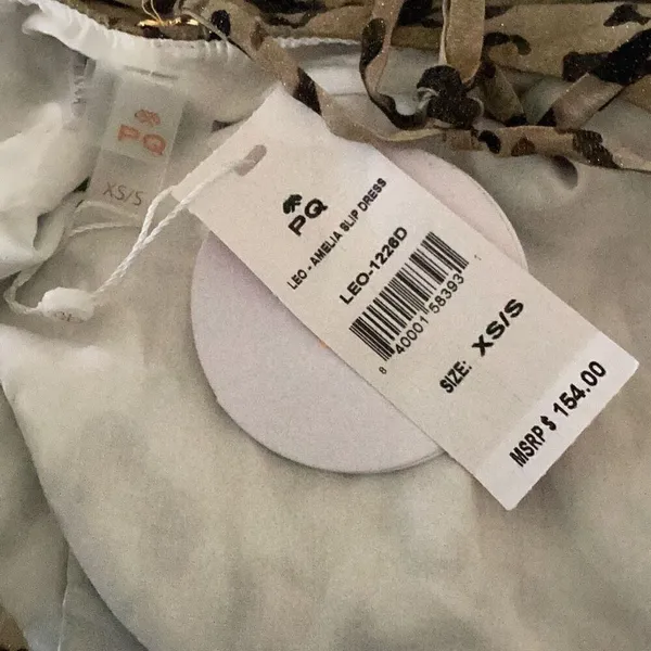 New. PQ leopard midi dress/coverup. XS/S. Retails 154 - Image 11
