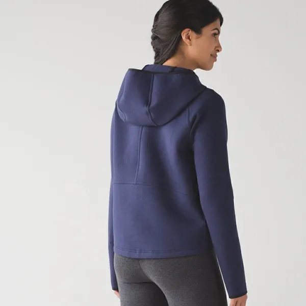 Lululemon City Bound Hoodie Deep Indigo / Heathered Deep Indigo - Image 2