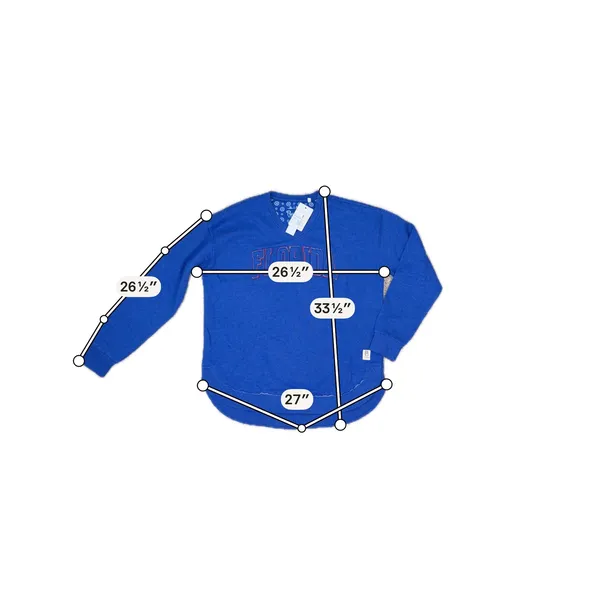 NWT Pressbox Florida Gators Oversized Crewneck Sweatshirt XL Royal Blue - Image 4