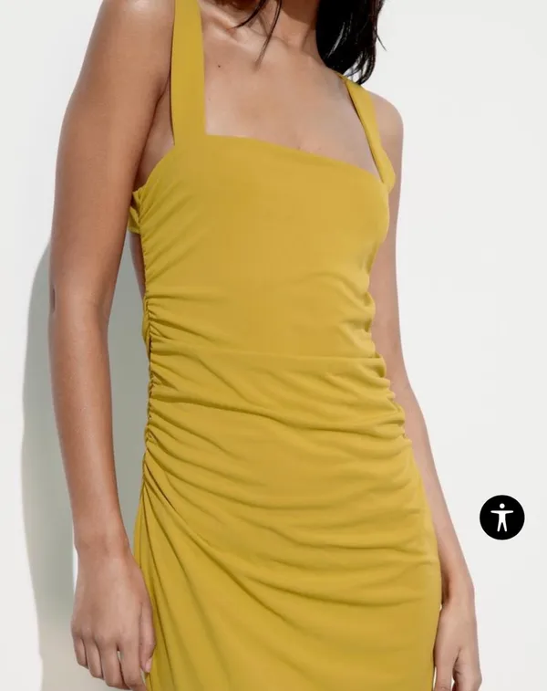 Zara Blogger Favorite Open Back Drape Dress - Image 5