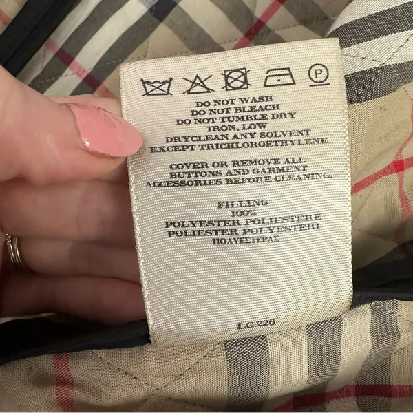 Burberry Black Quilted Jacket | See Sizing Notes - Image 5