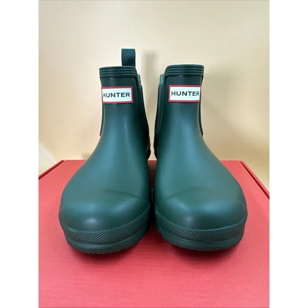 Hunter Original Chelsea Women's Waterproof Ankle Rain Boots, Green Size 6 - Image 2