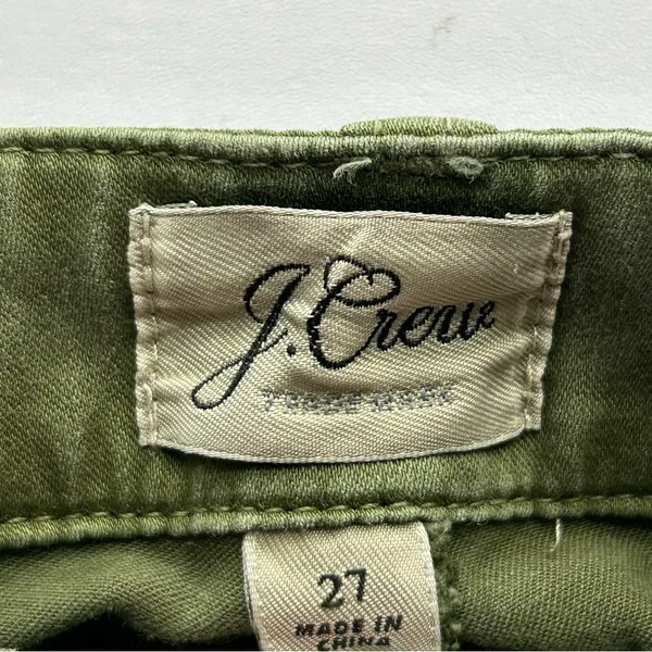 J. Crew Women's Ankle Length Jeans in Olive Green 27 - Image 6