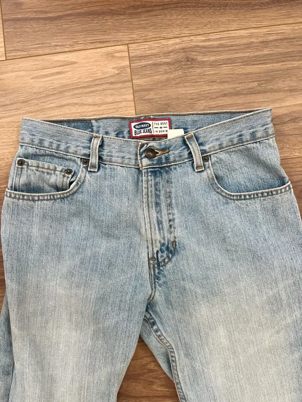 Old Navy Vintage Light Wash Straight Leg Jeans W29 L30 - Image 4