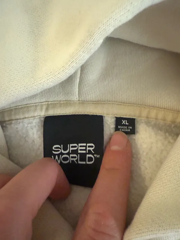Baby Yellow Aritzia “Super World” Hoody ( vintage ) - Image 5