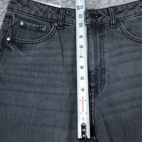 Zara Signature 90s Wide Leg Jeans Gray Denim High Rise US Size 6 EU 38 Slim Fit - Image 11