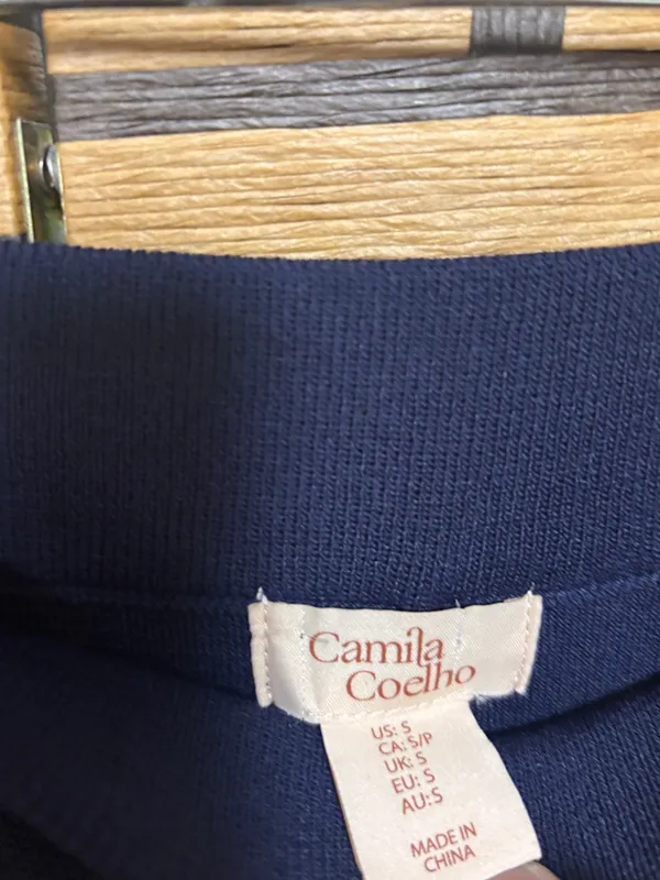 Camila coelho blue floral pants size Small - Image 6