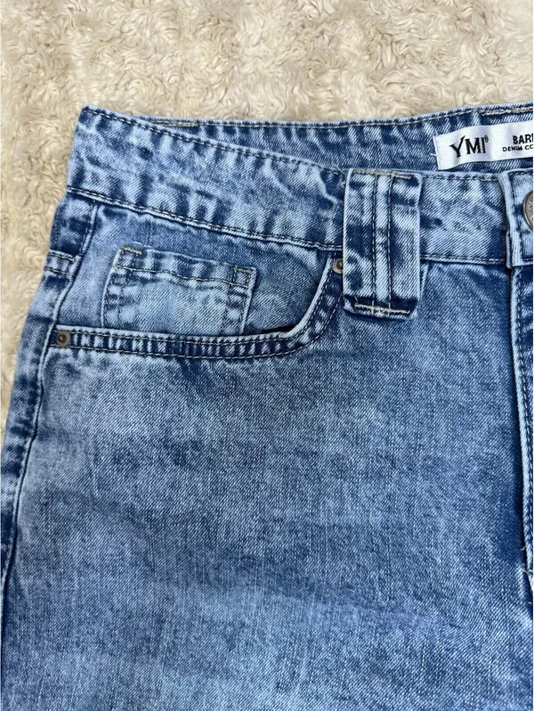 YMI Jeans USA Barrel Fit acid-wash denim jeans Size 5/27 retro 80s 90s - Image 3