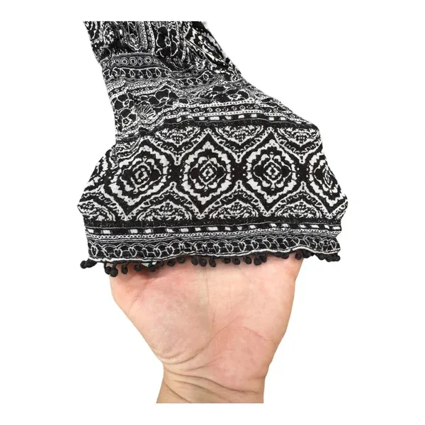 American Eagle Black and White Boho Kimono // Size M - Image 3