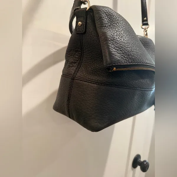 Kate Spade Large Maria Southport Avenue Black‎ Leather Cross Body - Image 6