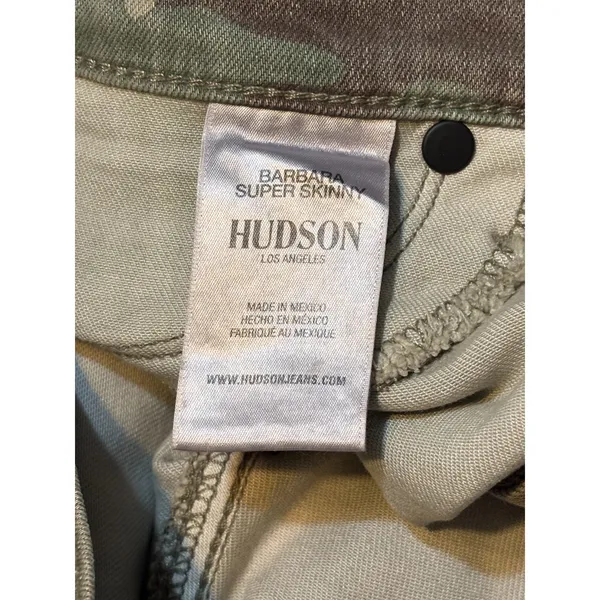 Hudson Barbara Super Skinny Camo Jeans Women’s Size 30 Stretch - Image 10