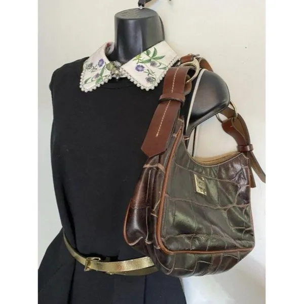 dooney and bourke animal print handbag small brown - Image 6